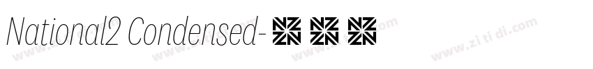 National2 Condensed字体转换
